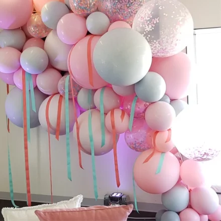 Pink Geo Blossom Latex Party delivery Balloon Shop NYC