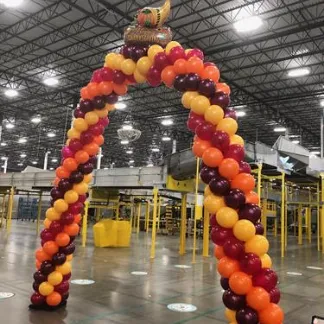 Fall-themed Classic Balloon Arch