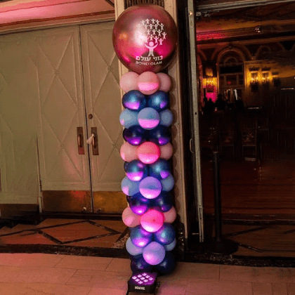 Balloon column decor inspo