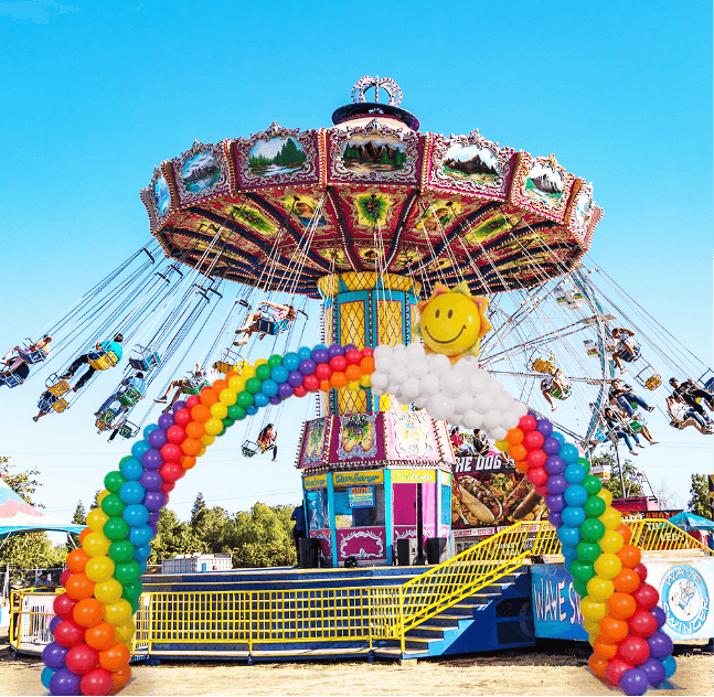 Rainbow Balloon Arch for Fairs